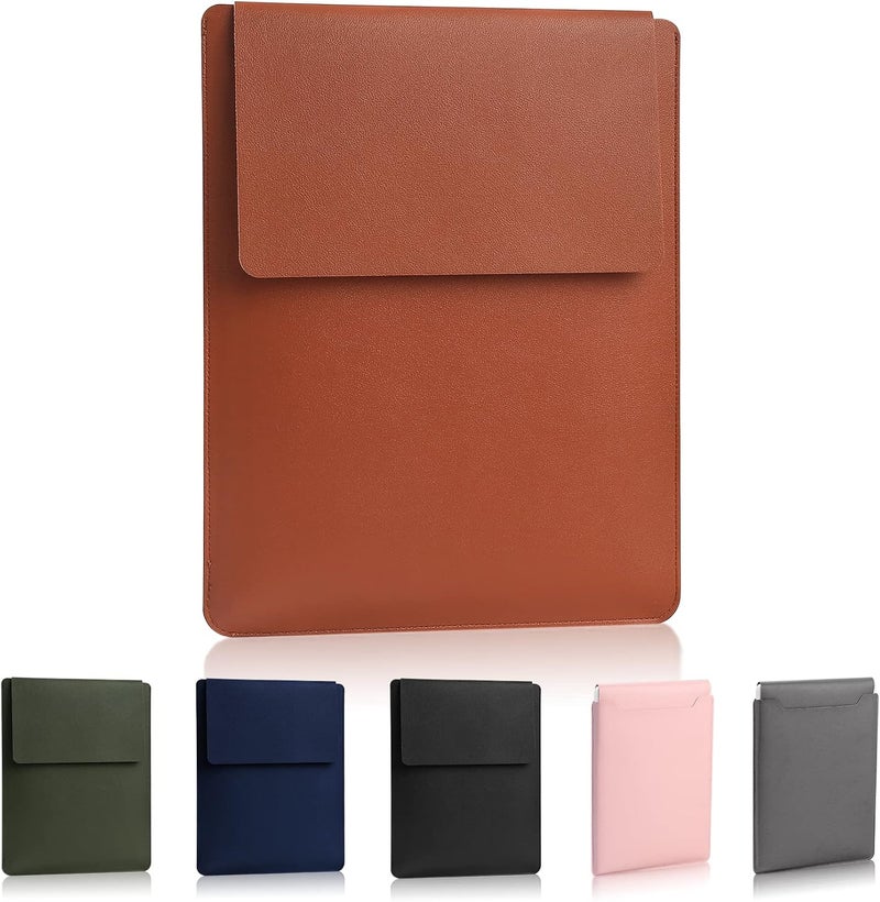 HexinYigjly Compatible with Apple 14 inch/13.3 inch Laptop Sleeve, Padded Case, Thin Portable, Versatile Bag - Compatible with 2022 Pro, 2015 Pro, Air-Brown - Image 1